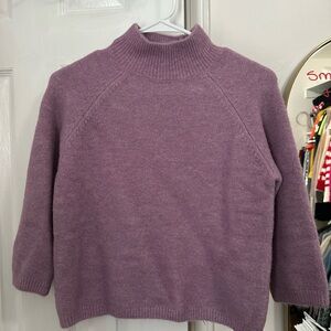 Zara Women's Lavender Turtleneck Sweater